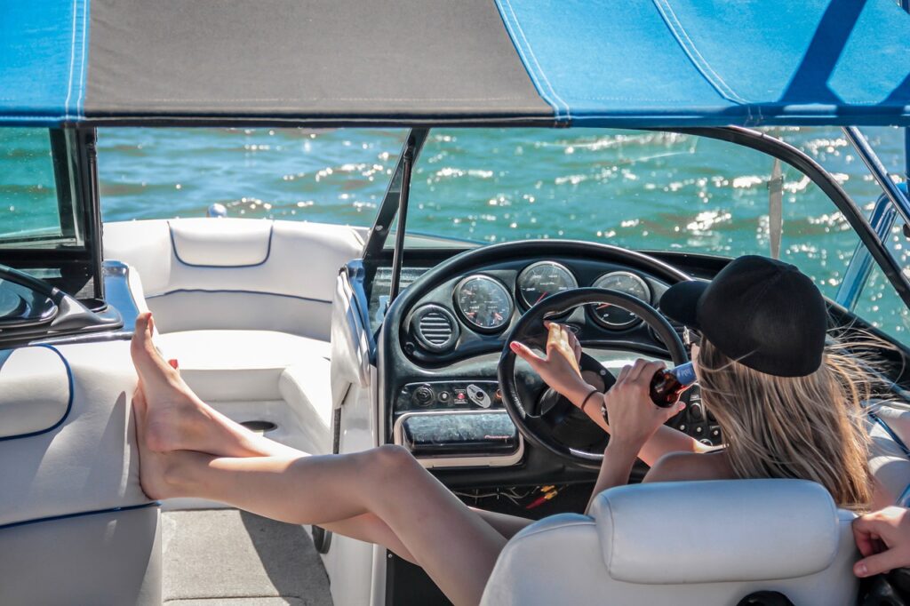 boat, lake, water